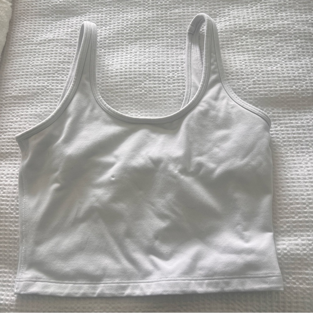 TNA - White Cropped Tank Top